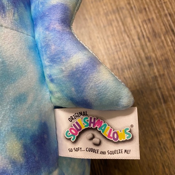 Squishmallows Luther Shark Tie Dye Plush Kellytoy Blue 7 " Stuffed Animal Fish - Picture 5 of 12